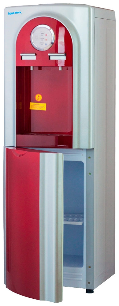 Кулер для воды со шкафчиком Aqua Work YLR1-5-VB, Серый/Серебристый детальное изображение - 1