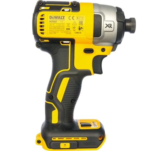 Аккумуляторный ударный гайковерт DeWALT DCF887N, без АКБ и ЗУ, 18 В, 205 Нм детальное изображение - 2