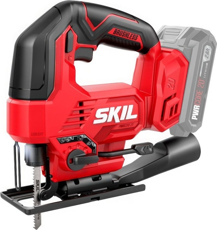 Электролобзик Skil JS8290 (JS8290SE00+CB5197SE11+BG3224SE00) 9-1-011, 25 мм, 600 Вт №1