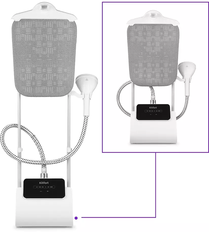 Отпариватель Kitfort КТ-9122, Белый/серый детальное изображение - 5