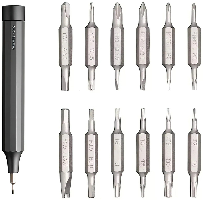 Отвертка прецизионная с набором бит HOTO 24-in-1 Precision Screwdriver QWLSD004, Серый №3