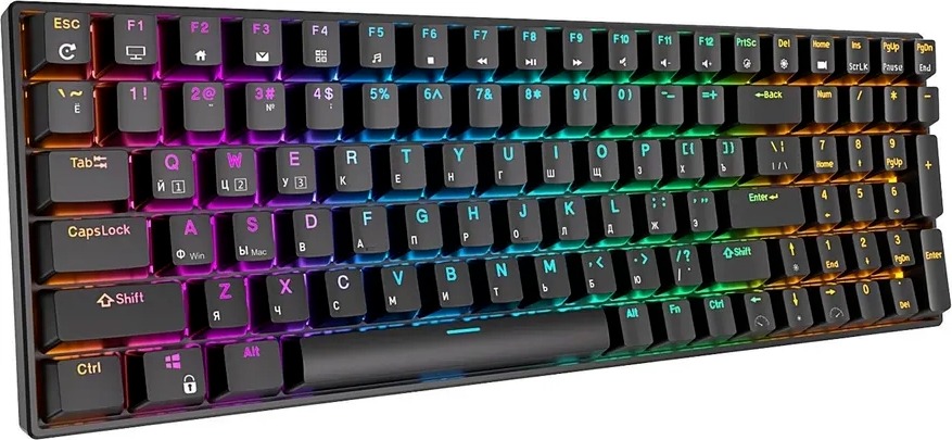 Клавиатура Royal Kludge RK100, Red Switch, Черный детальное изображение - 2