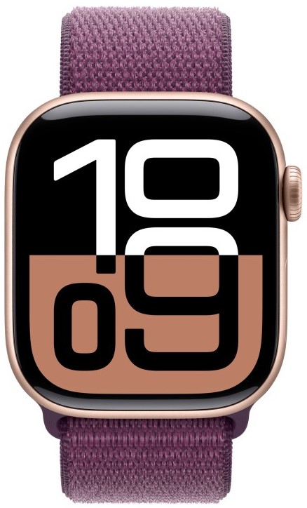 Смарт-часы Apple Watch Series 10 46 мм, Rose Gold Aluminium Case with Plum Sport Loop детальное изображение - 2