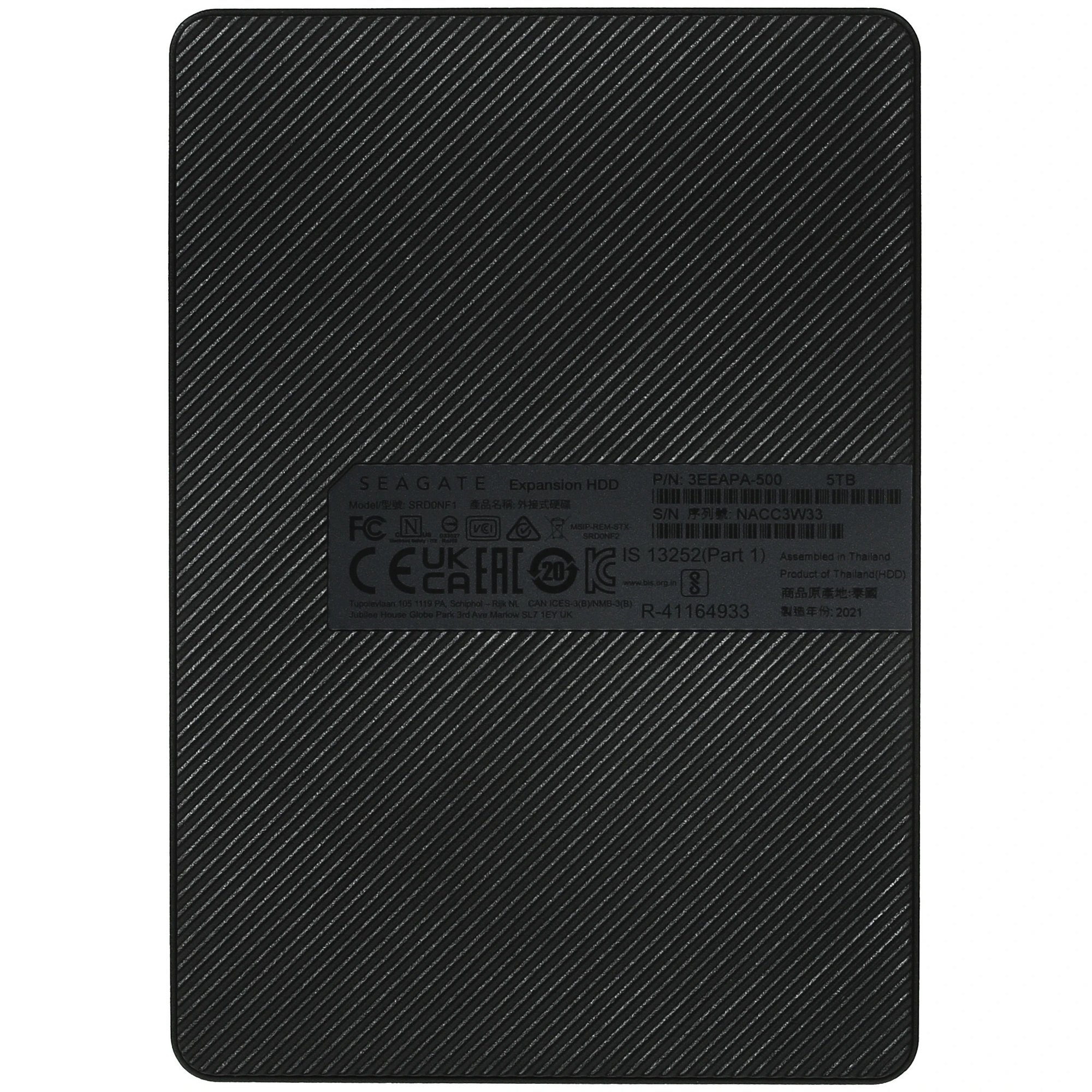 Внешний HDD Seagate Expansion STKM5000400, 5400 об/мин, 5 ТБ детальное изображение - 2