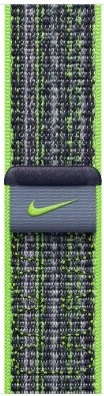 Умные часы Apple Watch Series 9 Pink Aluminum Case with Nike Sport Band Bright Green/Blue, 45 mm, Салатневый/Синий детальное изображение - 3