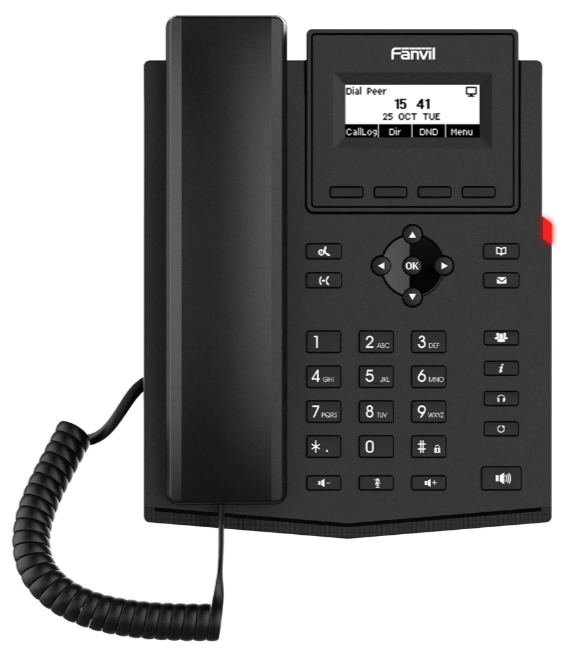 VoIP-телефон Fanvil (Linkvil) X301P, Черный детальное изображение - 2