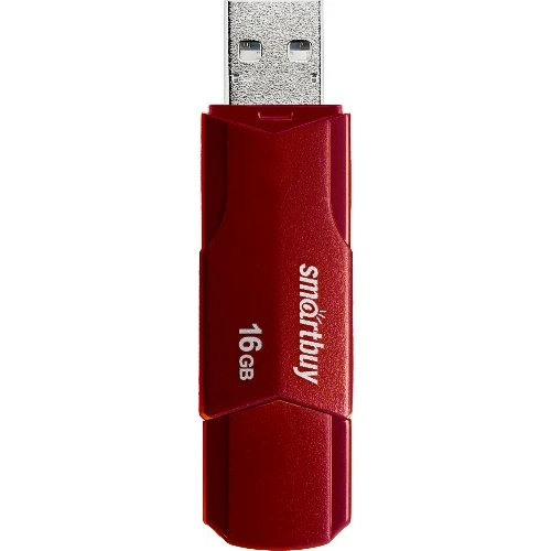 USB Flash накопитель SmartBuy  Burgundy (SB16 ГБCLU-BG) 16 ГБ, красный детальное изображение - 1
