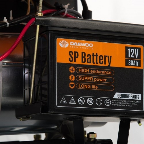 Генератор дизельный с воздушным охлаждением DAEWOO DDAE 6000XE-3, открытый, 5 кВт, Черный детальное изображение - 8