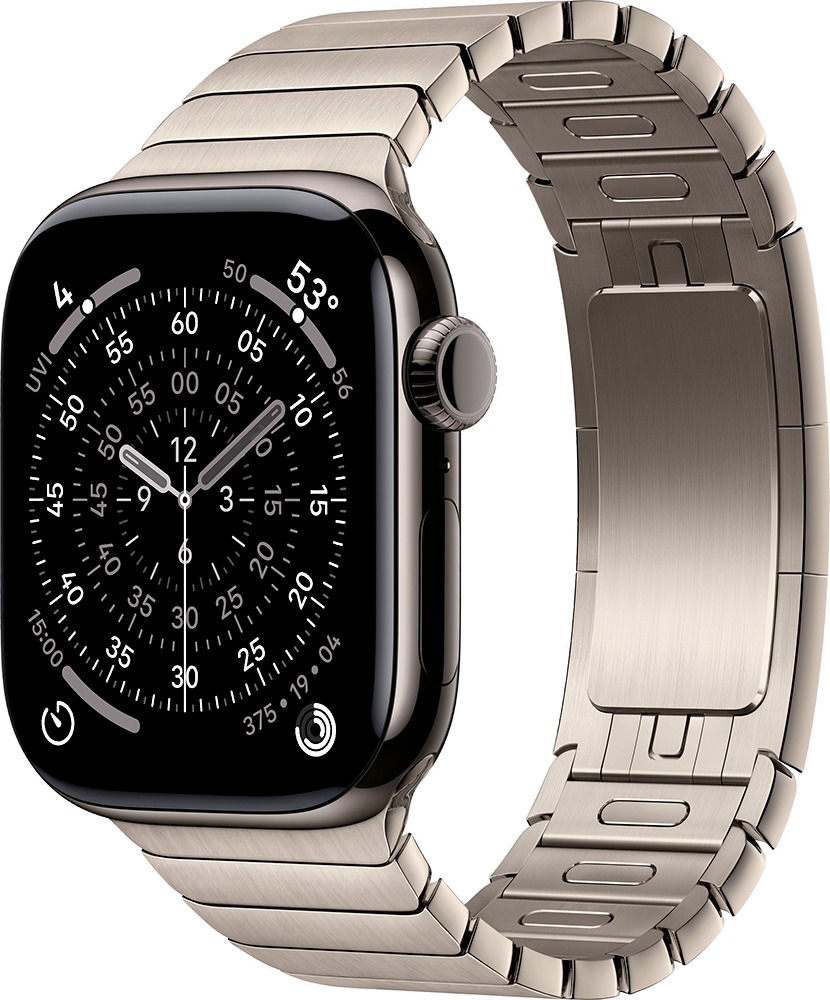 Умные часы Apple Watch Series 11 42 мм, Slate Titanium Case with Natural Link Bracelet, GPS + Cellular, Черный/Серебристый детальное изображение - 1