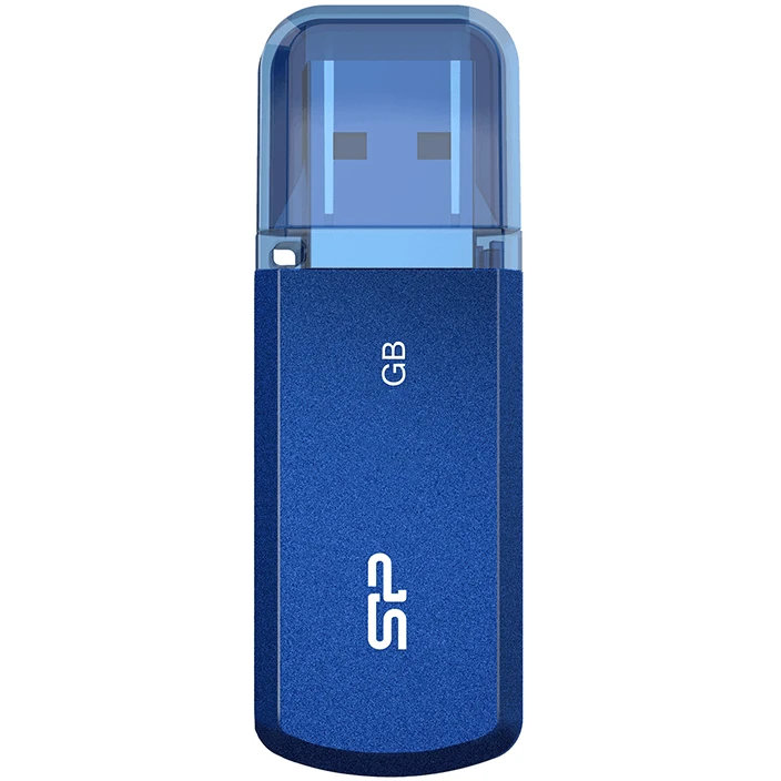 USB Flash накопитель Silicon Power Helios 202 (SP128 ГБUF3202V1B) 128 ГБ, синий детальное изображение - 1