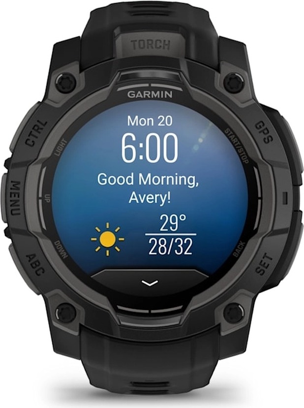 Смарт-часы Garmin Instinct 3 Amoled, 45 мм, Черный детальное изображение - 2