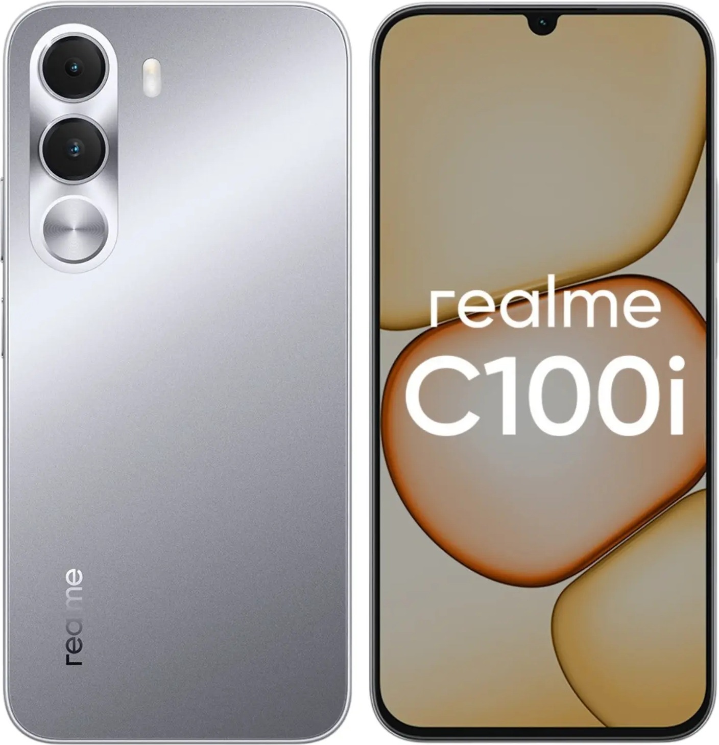 Смартфон Realme C100i 4G 6/128 Гб, Серебристый, Dual nano-SIM детальное изображение - 1