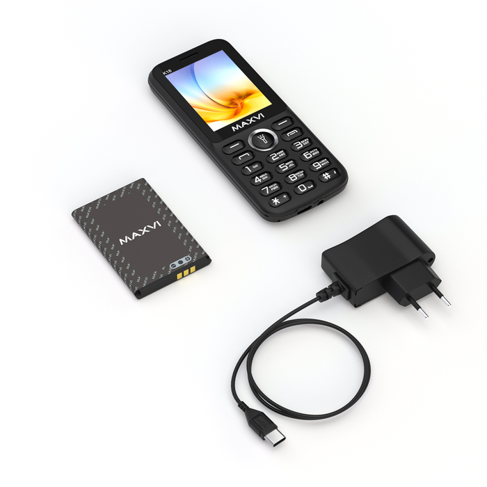 Мобильный телефон MAXVI K18, 32 Мб, Черный, Dual mini-SIM №8