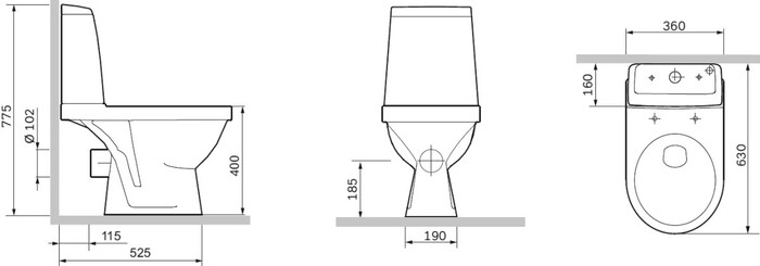 Унитаз Damixa Origin Evo 2 788607SC №5
