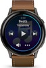 Смарт-часы Garmin Venu 4 45 мм, Темно-серый с коричневым кожаным ремешком вариант - 6