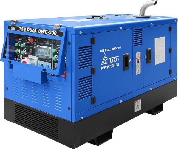 Сварочный генератор ТСС DUAL DWG-500 039736, 22 кВт, Синий детальное изображение - 1