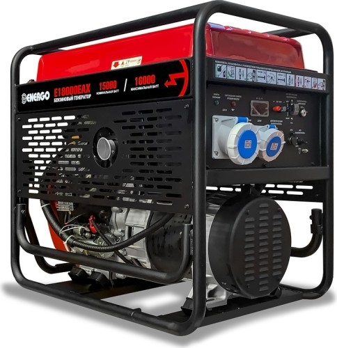 Генератор бензиновый ENERGO E18000EAX 000034196, 15 кВт, Красный детальное изображение - 1