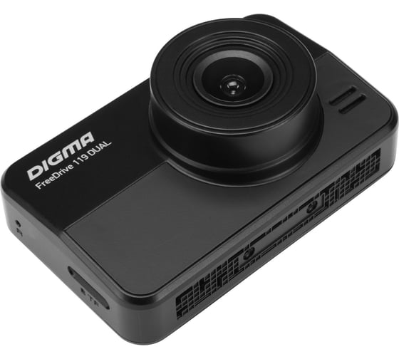 Видеорегистратор DIGMA FreeDrive 119 DUAL, 2-х канальный, 1920x1080 Full HD dpi, MicroSD, 32 ГБ, Черный детальное изображение - 2
