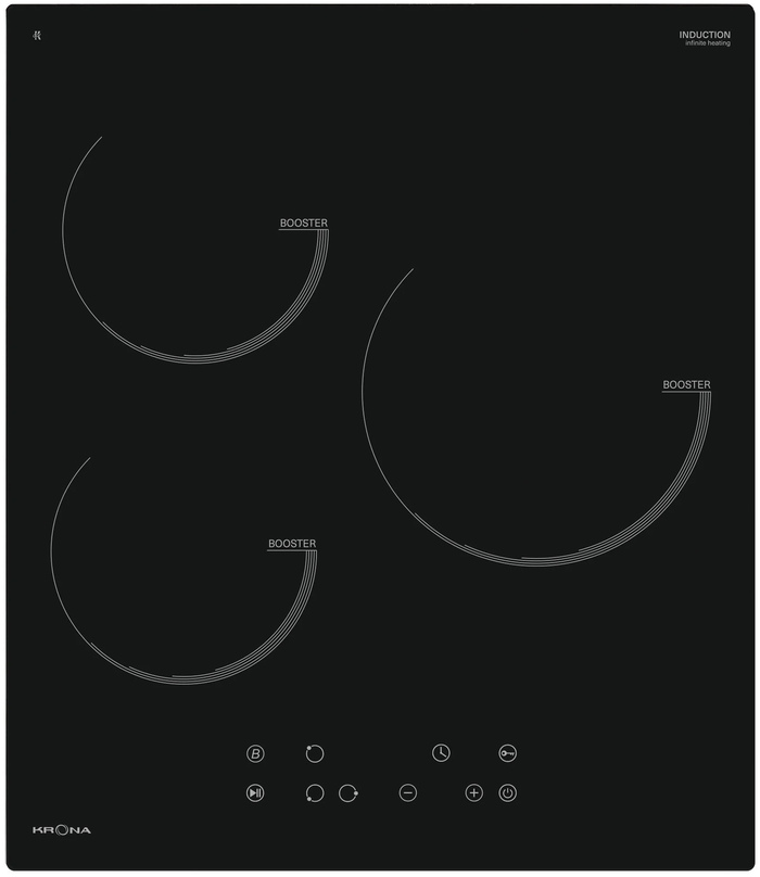 Варочная поверхность Krona PRESTO 45 BL, Черный №1