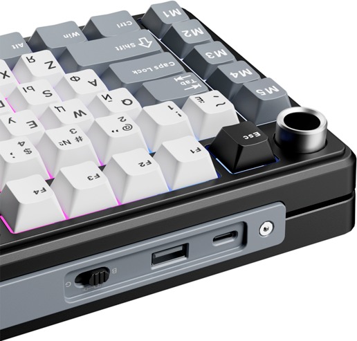Клавиатура Royal Kludge L75, Beige Switch, Черный детальное изображение - 7