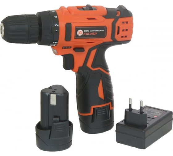 Аккумуляторная дрель-шуруповерт Калибр ДА-12/2, 12 В, 15 Нм, 2 А·ч детальное изображение - 4