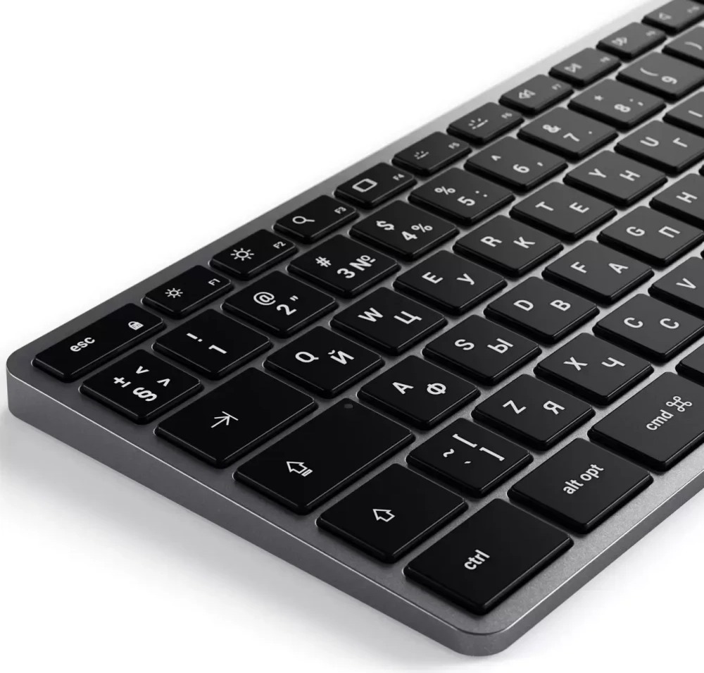 Клавиатура Satechi Slim X3 Bluetooth Backlit Space Gray, ST-BTSX3M-RU, Серый детальное изображение - 3