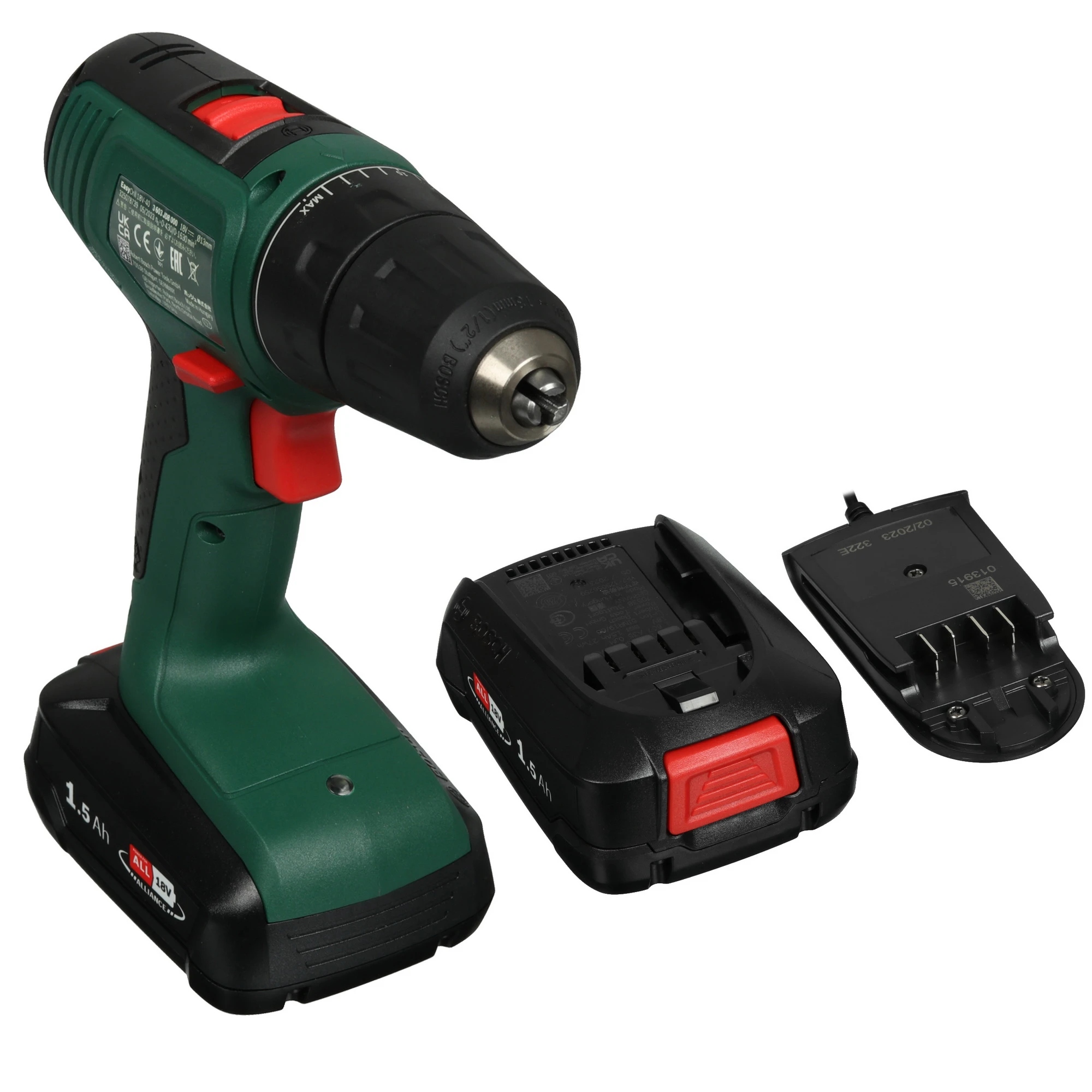 Аккумуляторная дрель-шуруповерт Bosch Easydrill 18V-40, 18 В, 40 Нм, 1.5 А·ч, 06039D8002 детальное изображение - 2