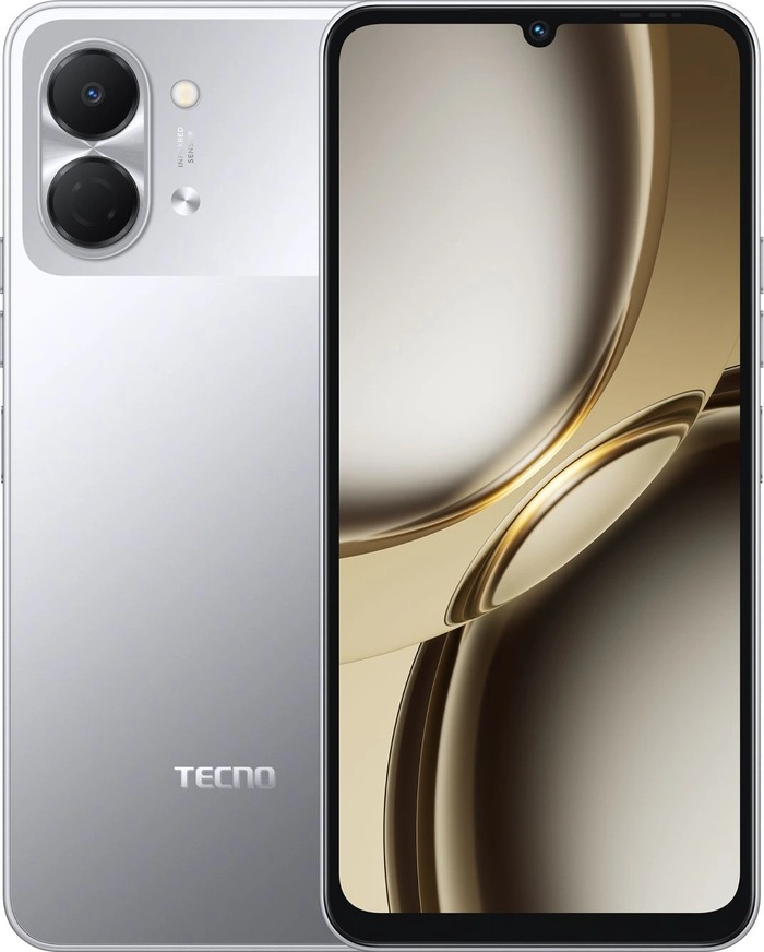 Смартфон Tecno SPARK Go 3 4/128 ГБ, Чернильно-чёрный, Dual nano-SIM №1