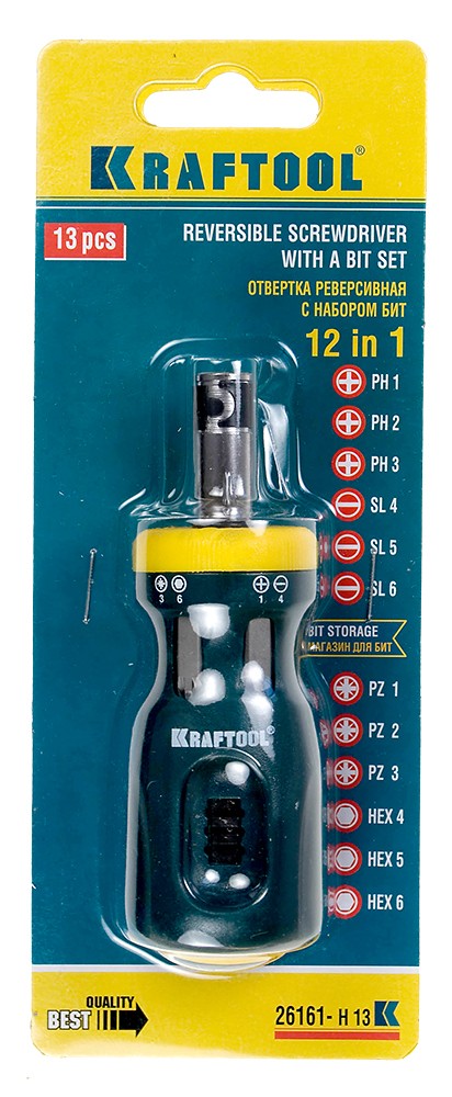 Биты, торцевые головки KRAFTOOL 26161-H13 детальное изображение - 3