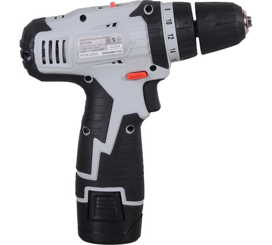 Аккумуляторная дрель-шуруповерт Ресанта ДА-12-2ЛК 75/14/2, 12 В, 40 Нм, 2 А·ч детальное изображение - 3