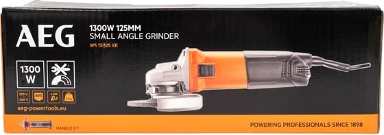 Угловая шлифмашина AEG WS13-125XE 4935451410, 125 мм, 2800-11500 об/мин, 1300 Вт детальное изображение - 8