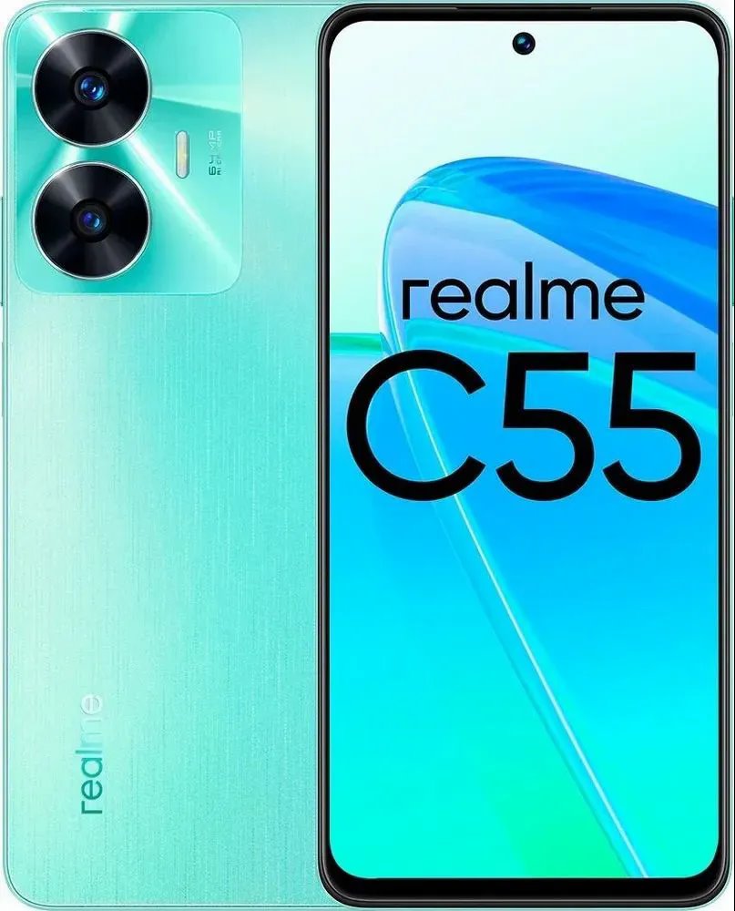 Смартфон Realme C55 128 ГБ, RAM 6 ГБ, Зеленый, Dual nano SIM детальное изображение - 1