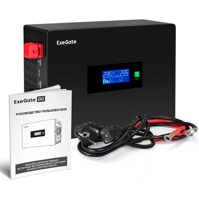 ИБП ExeGate IdealSine SR-1000.LCD.2SH + HRL 12-33 (33Ач) + батарея №5