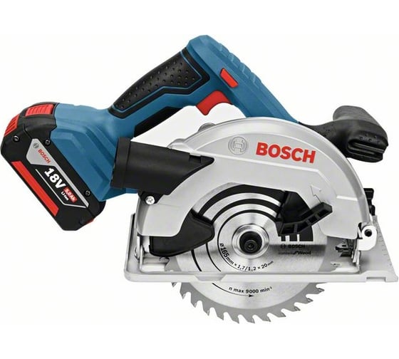 Аккумуляторная дисковая пила BOSCH GKS 18V-57, 165 мм, 3400 об/мин детальное изображение - 1