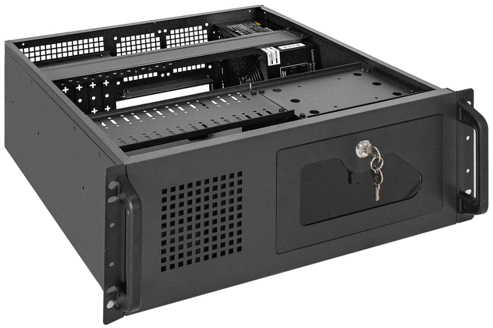 Серверный корпус ExeGate Pro 4U450-17/1100RADS, 1100 Вт, Черный детальное изображение - 3