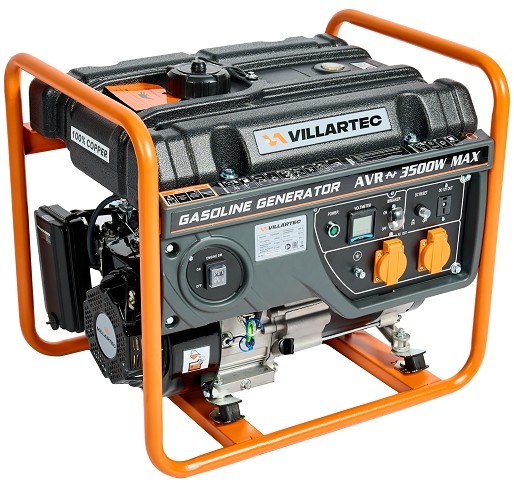 Генератор бензиновый VILLARTEC GG 4000C, 3.2 кВт, Оранжевый детальное изображение - 2