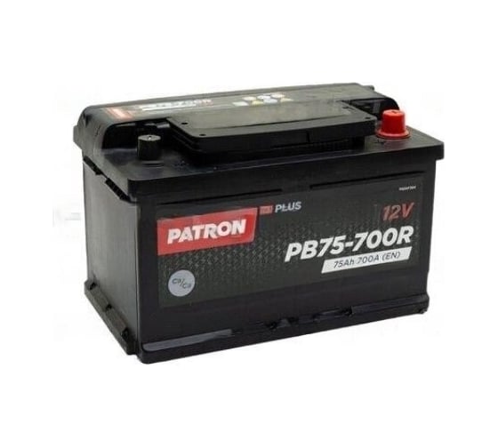 Аккумулятор PATRON PLUS 12 В, Обратная полярность, PB75-700R, 100 А*ч детальное изображение - 1