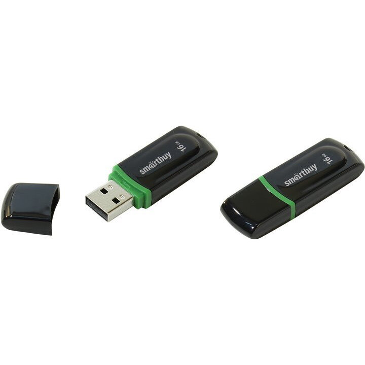 USB Flash накопитель SmartBuy Paean (SB16 ГБPN-K) 16 ГБ, черный детальное изображение - 1