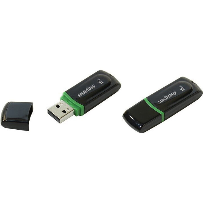 USB Flash накопитель SmartBuy Paean (SB16 ГБPN-K) 16 ГБ, черный №1