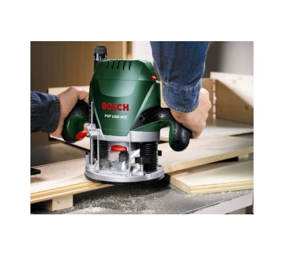 Фрезер Bosch POF 1400 ACE + 6 фрез 0.603.26C.801, 1400 Вт, Зеленый детальное изображение - 7