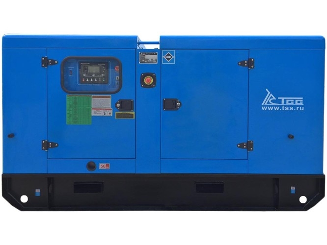 Генератор дизельный ТСС АД-30С-Т400-1РКМ11 (TTD 42TS ST) 046557, в кожухе, 30 кВт, Синий детальное изображение - 2
