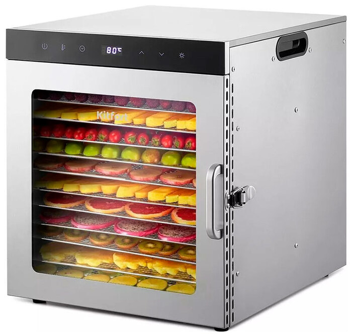 Сушилка для овощей Kitfort КТ-1951, 1000 Вт, Серебристый №1