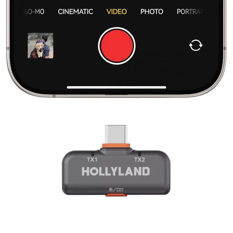 Радиосистема Hollyland Lark M2S Combo, Черный детальное изображение - 8
