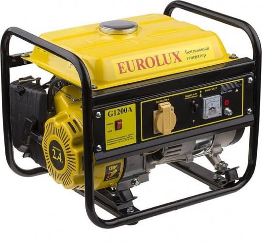 Генератор бензиновый EUROLUX G1200A 64/1/35, 1 кВт, Желтый детальное изображение - 1