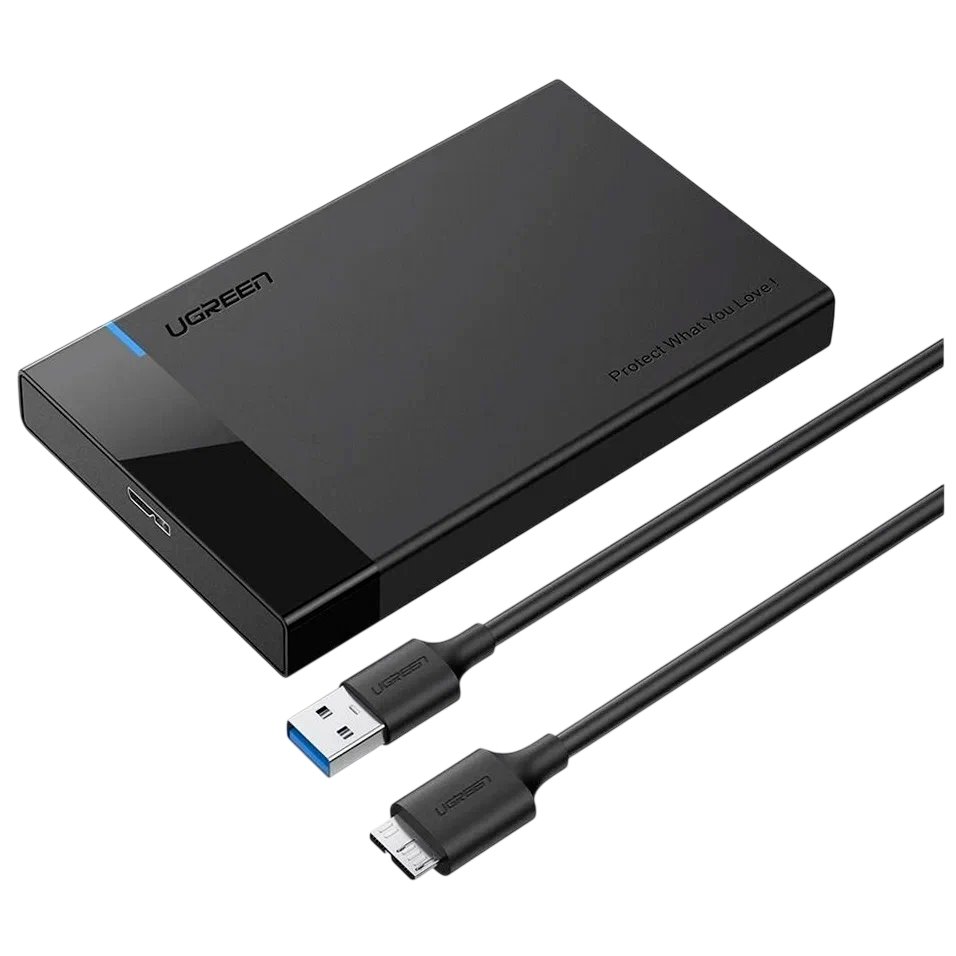 Внешний корпус для HDD UGREEN US221 30848, Чёрный детальное изображение - 2