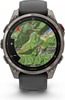 Смарт-часы Garmin Fenix 8 Pro AMOLED, 51 мм, серебристо-серый, графитово-черный силиконовый ремешок вариант - 8