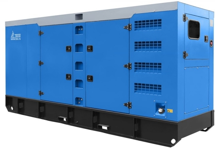 Генератор дизельный ТСС АД-250С-Т400-1РКМ5 ПРОФ (TTST 350TS ST) 023666, в кожухе, 250 кВт, Синий №1