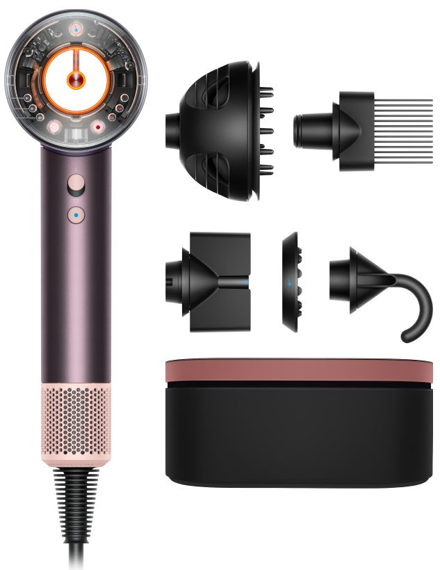 Фен Dyson Supersonic Nural HD16 с кейсом, Янтарный шелк (EU) детальное изображение - 5