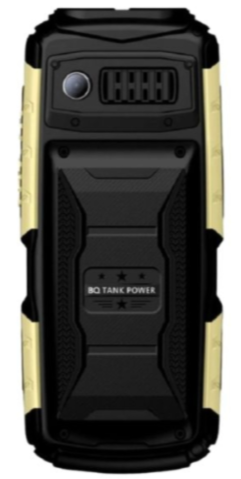 Мобильный телефон BQ 2430 Tank Power, 32 Мб, Черный/Золотой, Dual micro-SIM детальное изображение - 5