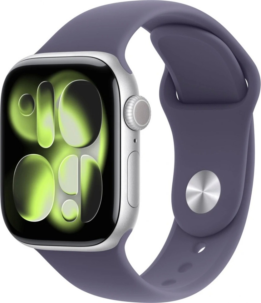 Умные часы Apple Watch Series 11 46 мм, Silver Aluminium Case with Purple Fog Sport Band, GPS, Фиолетовый туман детальное изображение - 1